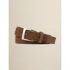 Ashworth Golf Solid Stretch With Pebble Calf Tips In Brown