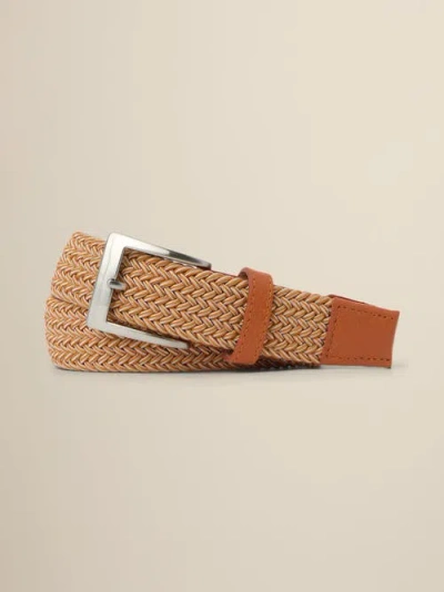 Ashworth Golf Stripe Stretch With Pebble Calf Tips In Multi