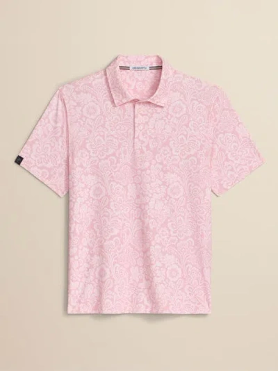 Ashworth Golf Tapestry Polo In Pink