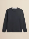 Ashworth Golf Terry Twillback Crew In Black