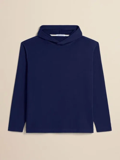 Ashworth Golf Terry Twillback Hoodie In Blue