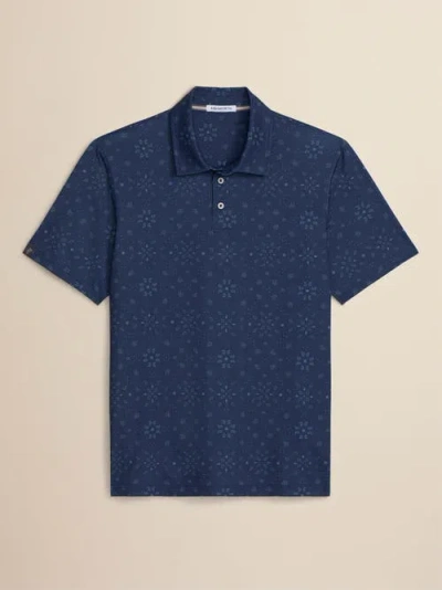 Ashworth Golf Western Polo In Blue
