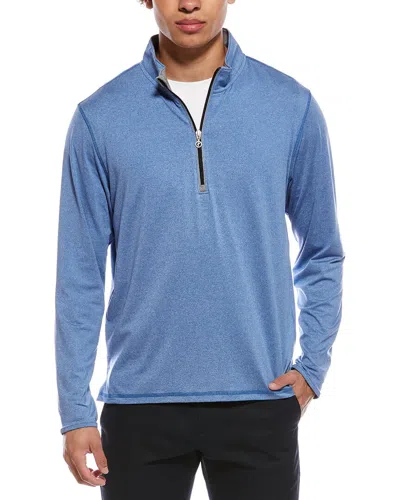 Ashworth La Jolla 1/4-zip Pullover In Blue