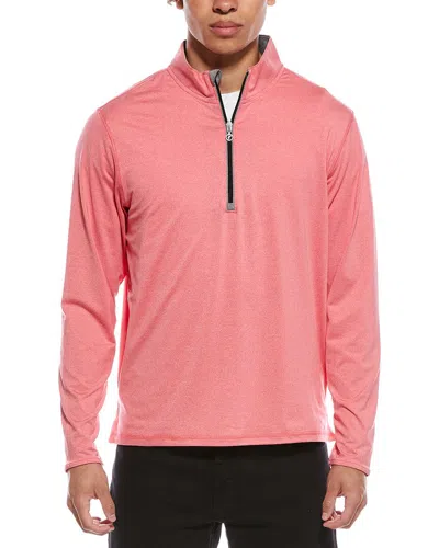 Ashworth La Jolla 1/4-zip Pullover In Pink