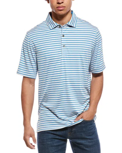 Ashworth La Quinta Striped Polo Shirt In Gray