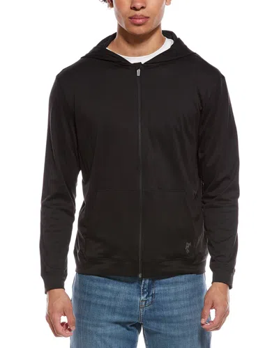 Ashworth Lightweight Pima Hoodie In Black