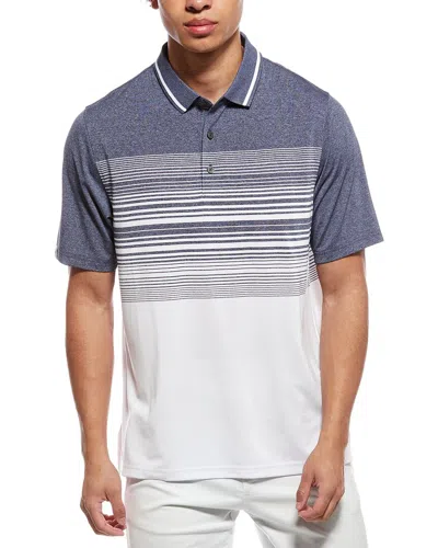 Ashworth Pippi Striped Polo Shirt In Blue