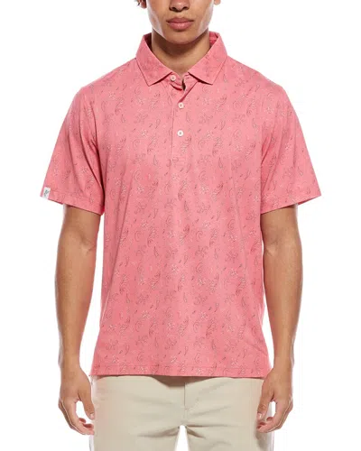Ashworth Soft Paisley Polo Shirt In Pink
