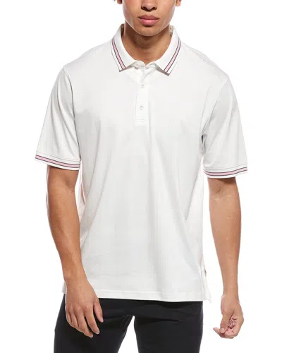 Ashworth The Original Innovation Interlock Polo Shirt In White
