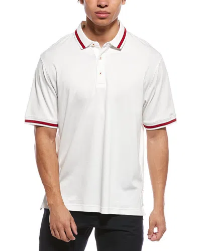 Ashworth The Original Innovation Interlock Polo Shirt In White