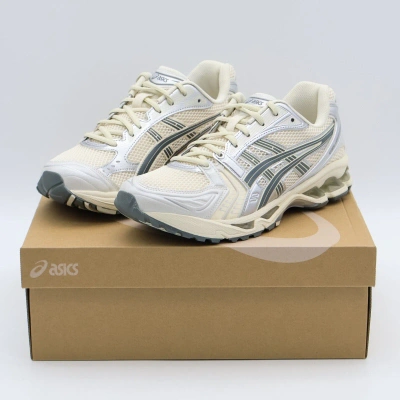 Pre-owned Asics 1201a019-200  Gel-kayano 14 Birch Dark Pewter Khaki Green Silver (men's)
