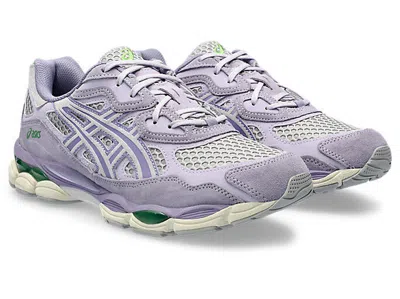 Pre-owned Asics 1203a372-021  Gel-nyc Cement Grey Ash Rock Lavender Purple Green (men's) In Gray