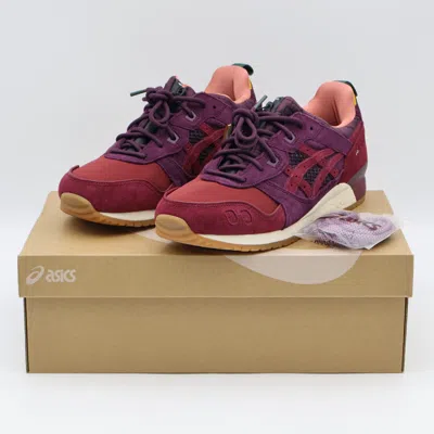 Pre-owned Asics 1203a578-600  Gel-lyte 3 Og Bordeaux Wine (men's) In Red