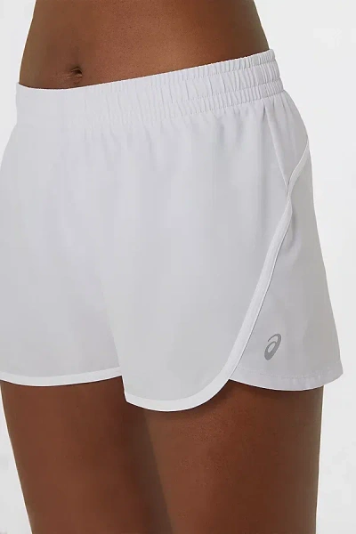 Asics 2.5" Pr Lyte 2.0 Athletic Shorts In Piedmont Grey Suminagashi Emboss, Women's At Urban Outfitters In White