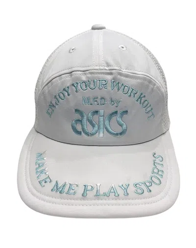 Pre-owned Asics 90's  Workout Mesh Trucker Hat Made In Japan In White