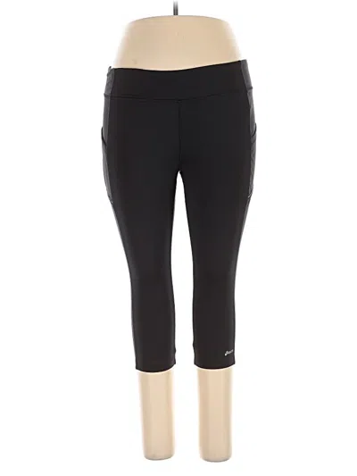 Pre-owned Asics Active Pants In Black