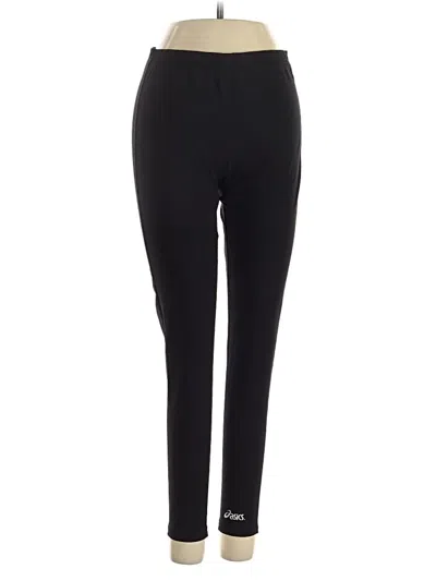 Pre-owned Asics Active Pants In Black