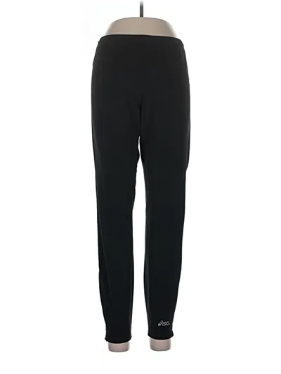 Pre-owned Asics Active Pants In Black