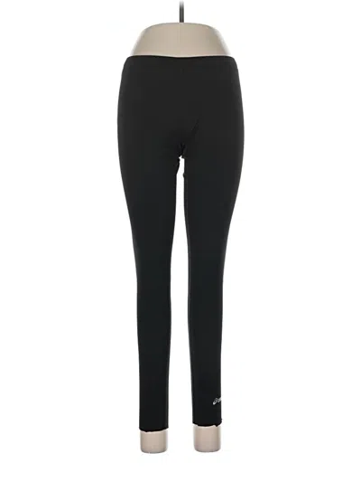 Pre-owned Asics Active Pants In Black