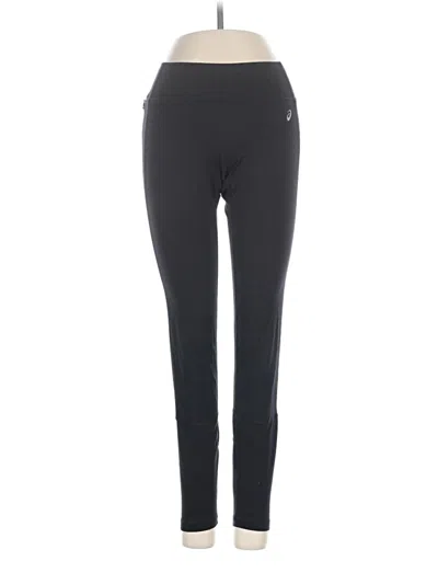 Pre-owned Asics Active Pants In Black