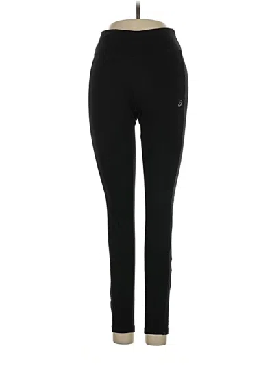 Pre-owned Asics Active Pants In Black