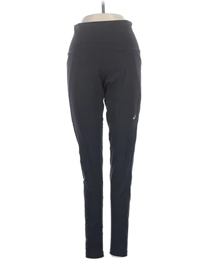 Pre-owned Asics Active Pants In Black