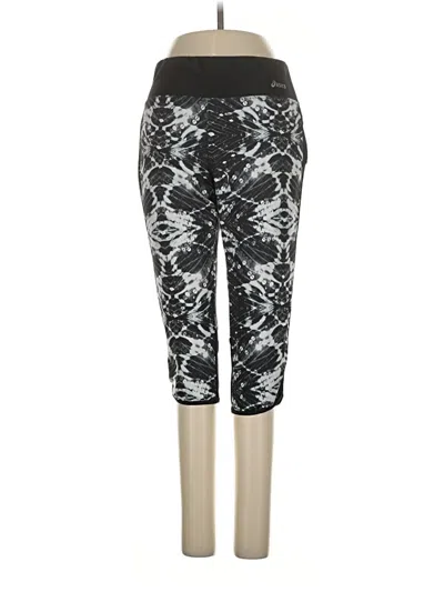 Pre-owned Asics Active Pants In Black