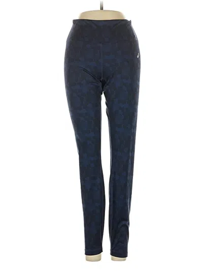 Pre-owned Asics Active Pants In Blue