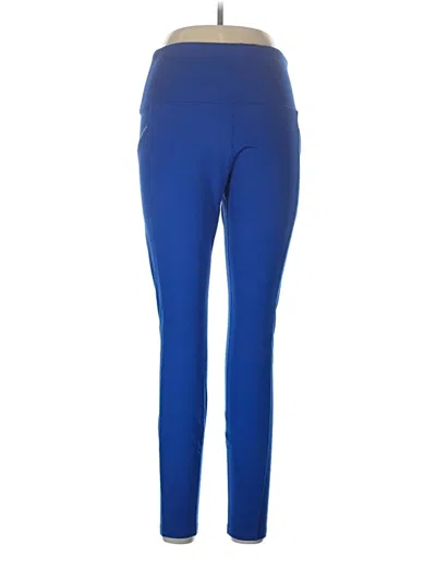 Pre-owned Asics Active Pants In Blue