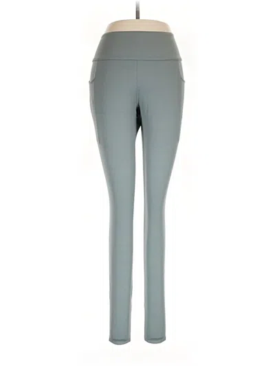 Pre-owned Asics Active Pants In Gray