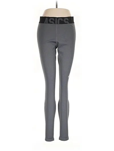 Pre-owned Asics Active Pants In Gray