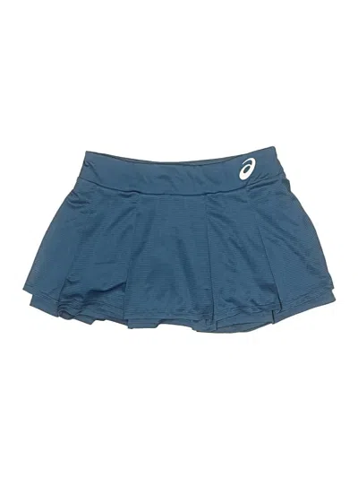 Pre-owned Asics Active Skort In Blue