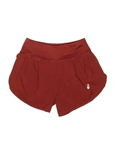 Pre-owned Asics Active Skort In Burgundy
