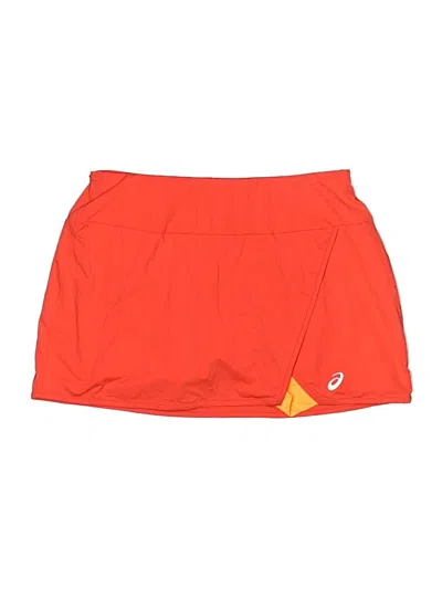 Pre-owned Asics Active Skort In Orange