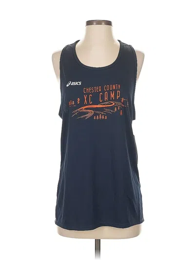 Pre-owned Asics Active Tank Top In Blue