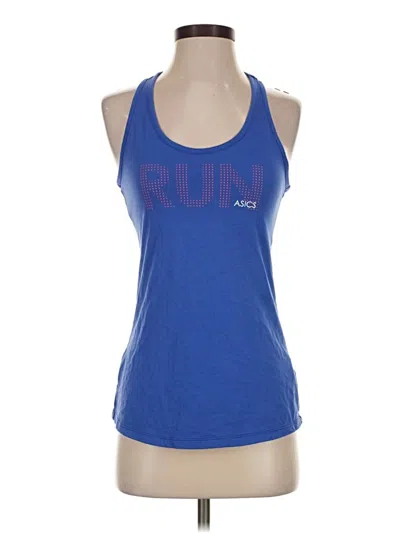 Pre-owned Asics Active Tank Top In Blue