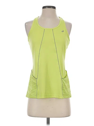 Pre-owned Asics Active Tank Top In Green