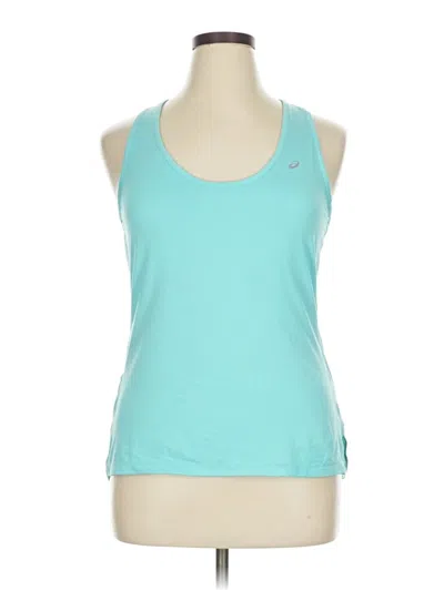 Pre-owned Asics Active Tank Top In Teal