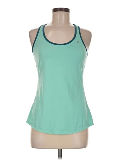 Pre-owned Asics Active Tank Top In Teal