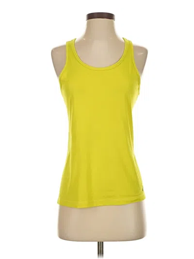 Pre-owned Asics Active Tank Top In Yellow