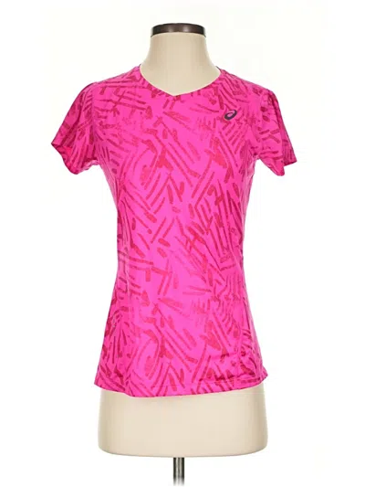 Pre-owned Asics Active T-shirt In Pink