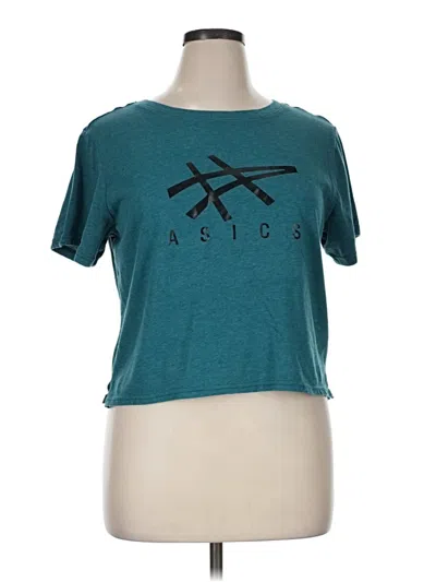Pre-owned Asics Active T-shirt In Teal