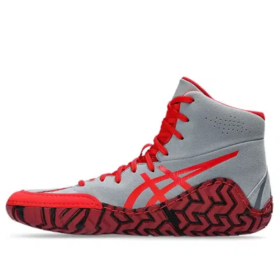Asics Aggressor 5 'white Red' In Gray