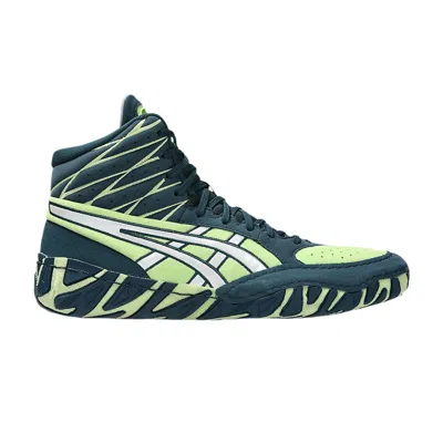 Pre-owned Asics Aggressor 6 'tranquil Teal Lime Green' | Men's Size 12.5