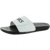 Asics As002 Womens Faux Leather Slip-on Pool Slides In Multi