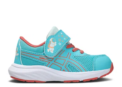 Asics Babies'   Contend 9 Ts School Yard 'energy Aqua Papaya' In Blue