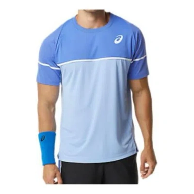 Asics Game Short Sleeve Top 'sapphire' In Blue