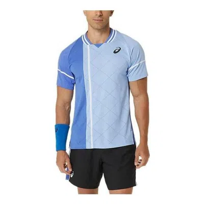 Asics Match Actibreeze Short Sleeve Top 'sapphire' In Blue