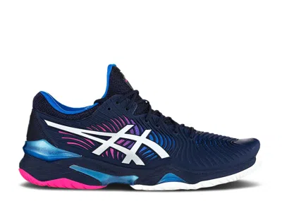 Asics Wmns Court Ff 2 'peacoat White' In Blue