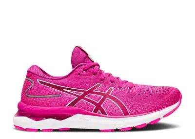 Asics Wmns Gel Nimbus 24 'fuchsia Red' In Pink